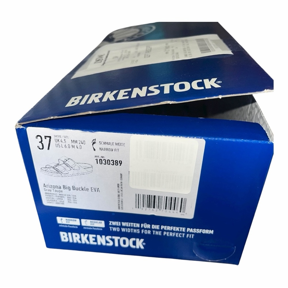 Birkenstock Arizona Big Buckle Slide Sandal- Grey Taupe- Size 6 - Picture 8 of 10